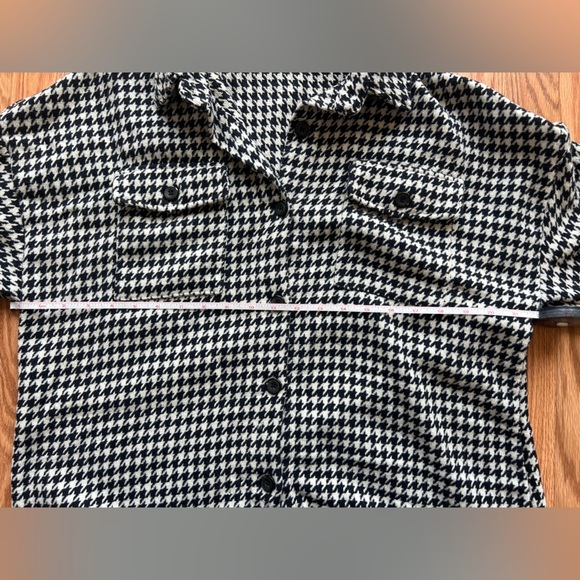 Womens houndstooth oversized Button-Up Shirts BUNDLE - Picture 5 of 7